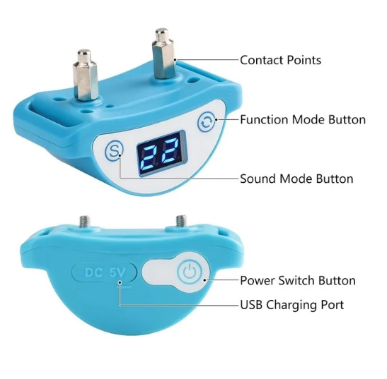 Paipaitek Cat Shock Collar,Automatic Trainer Collar for Cats Prevent Meowing Designed,Sound Vibrate and Shock 3 Working Modes for Cats and Kittens - Waterproof & Rechargeable
