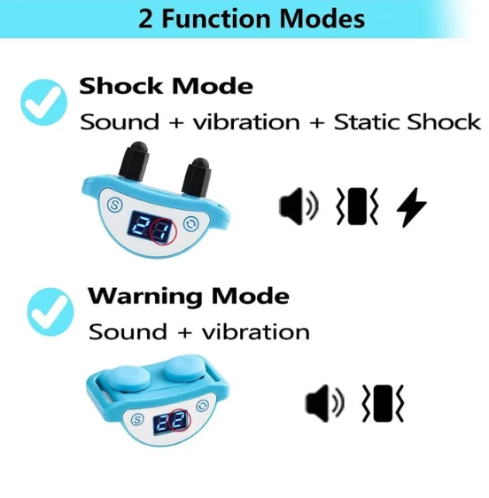 Paipaitek Cat Shock Collar,Automatic Trainer Collar for Cats Prevent Meowing Designed,Sound Vibrate and Shock 3 Working Modes for Cats and Kittens - Waterproof & Rechargeable