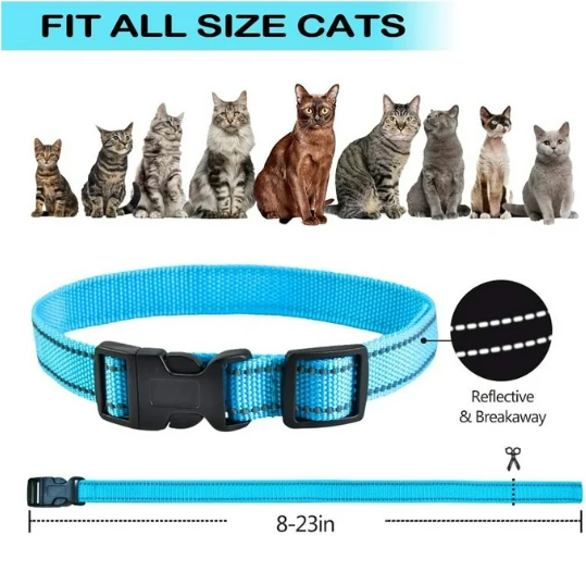 Paipaitek Cat Shock Collar,Automatic Trainer Collar for Cats Prevent Meowing Designed,Sound Vibrate and Shock 3 Working Modes for Cats and Kittens - Waterproof & Rechargeable