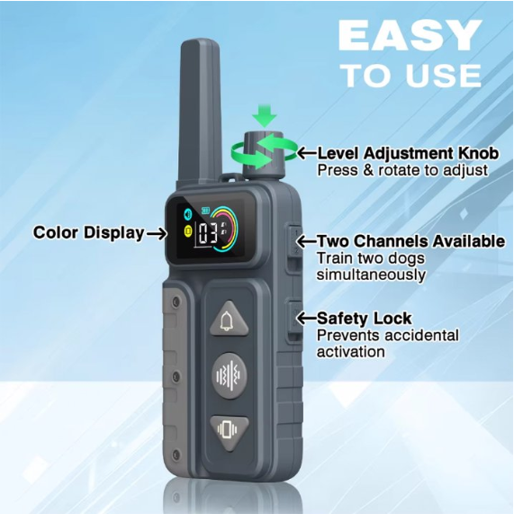 Paipaitek No Shock Dog Training Collar with Remote, 3300ft Range, Vibrating & Waterproof