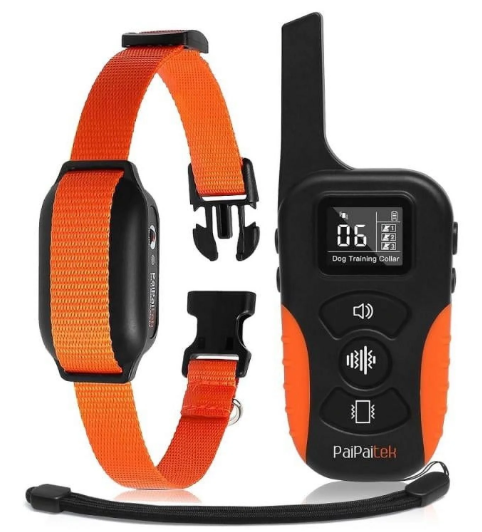 PaiPaitek No Shock Dog Training Collar with Remote 3300ft Range, Vibrating Dog Collar Beep&Vibrate Only,Waterproof&Rechargeable,Buzz Collar for Dogs 5-120 lbs