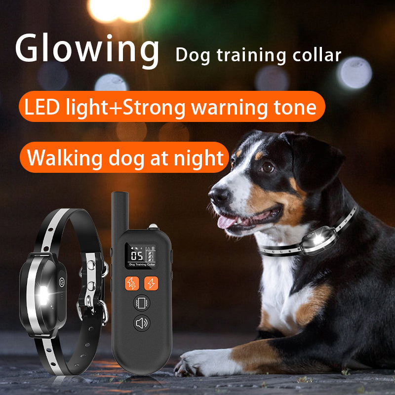 PD 516B 3300ft Range Rechargeable Waterproof LED light Shock Ecollar Dog Training With Remote Control 4 Training Modes
