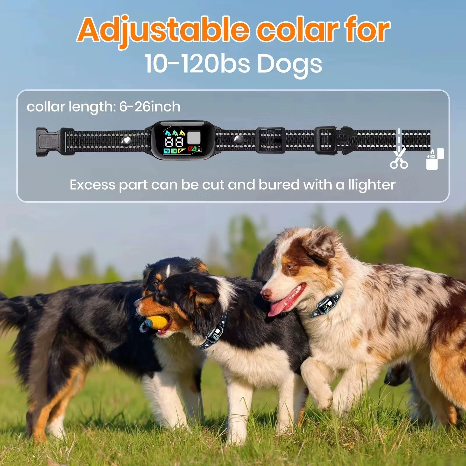 BOOSTALLION Dog ing Collar with Automatic Mode,2026 New AI Electric Collar for Dog Training,IPX7 Waterproof Dog Anti Bark CollarTrain