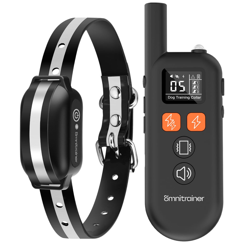 OMNITRAINER Dog Training Collar with Remote - 3300Ft Range, 3 Humane Training Modes (Beep, Vibration, Static), IPX7 Waterproof & Rechargeable - Professional E-Collar for Small, Medium, Large Dogs