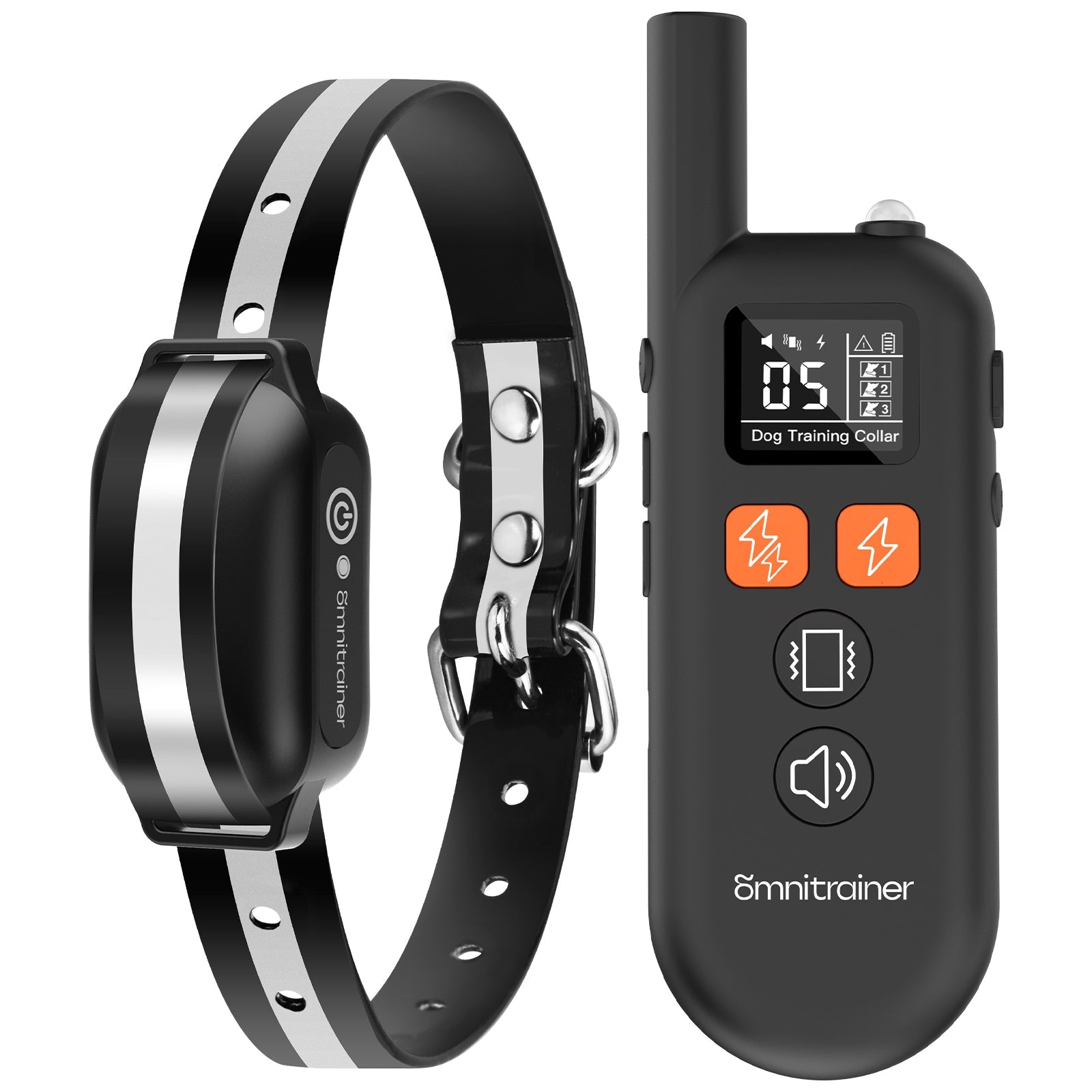OMNITRAINER Dog Training Collar with Remote - 3300Ft Range, 3 Humane Training Modes (Beep, Vibration, Static), IPX7 Waterproof & Rechargeable - Professional E-Collar for Small, Medium, Large Dogs