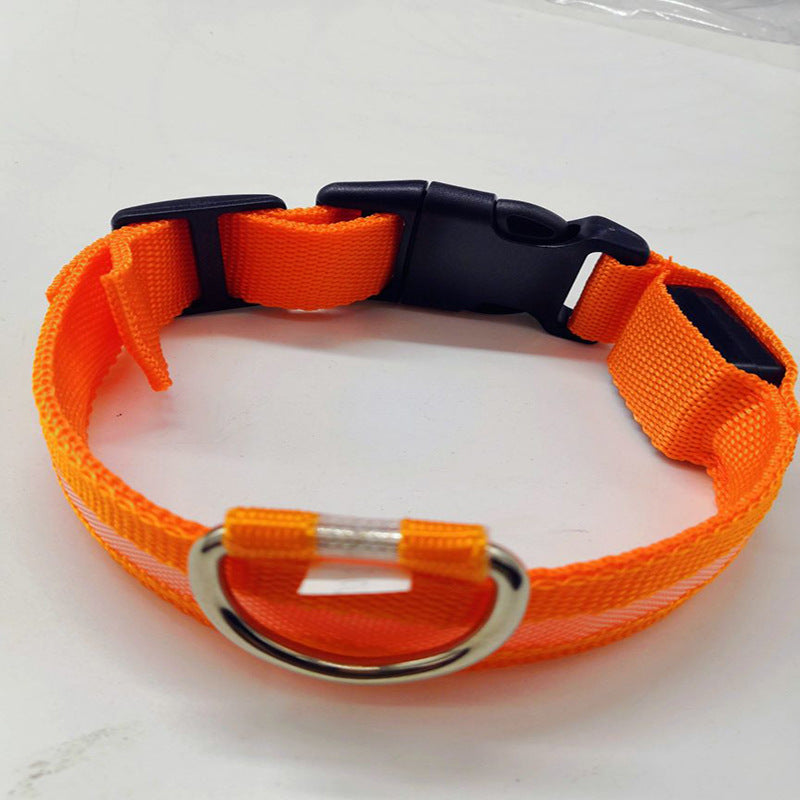 DTCOLLAR LED Collar for Dog  Anti-lost At Night Adjustable Nylon Webbing, Battery-Powered Night Safety for Dogs & Cats