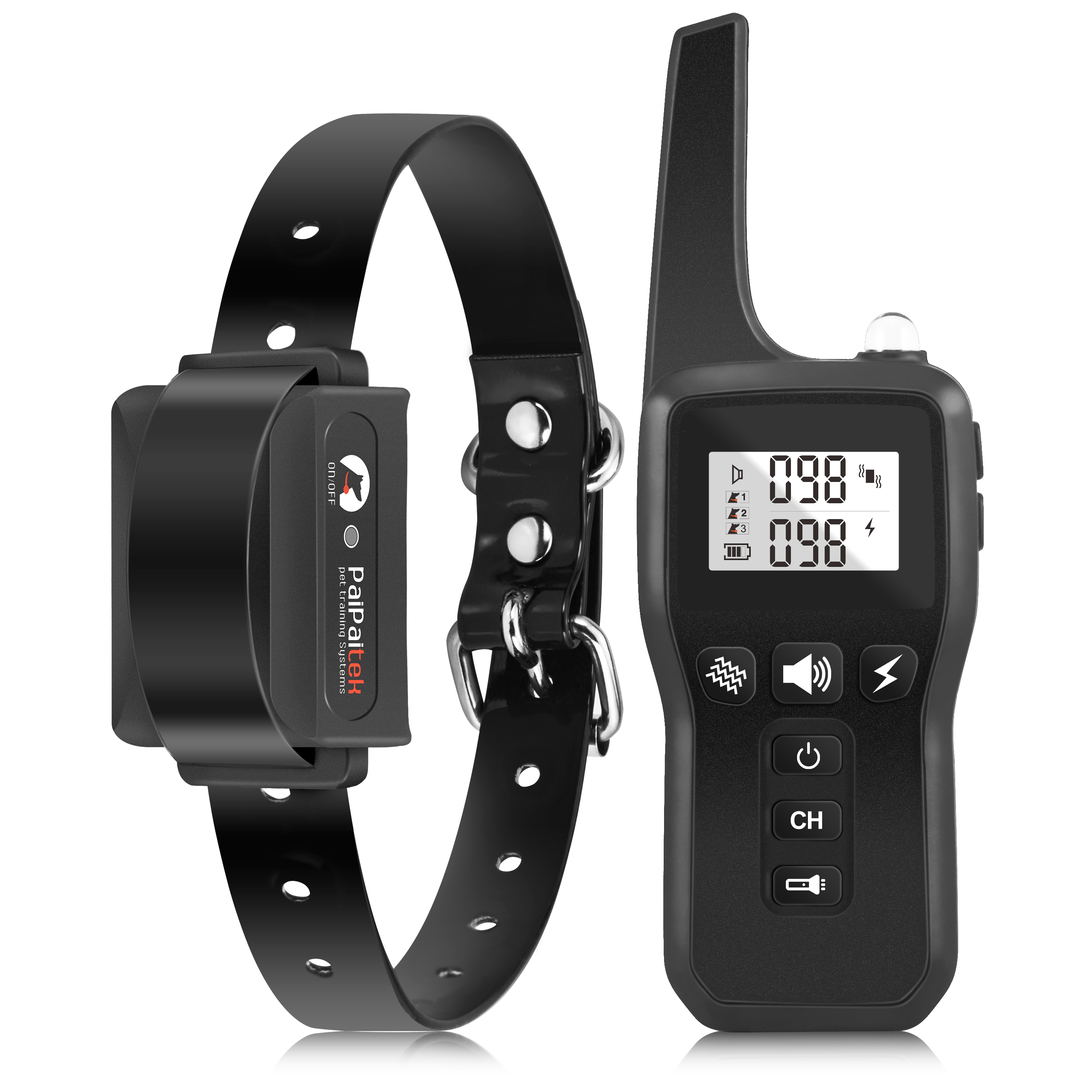 PD 529-TIO 2 IN 1 Dog Remote Training Collar And Automatic Bark Stop With Shock