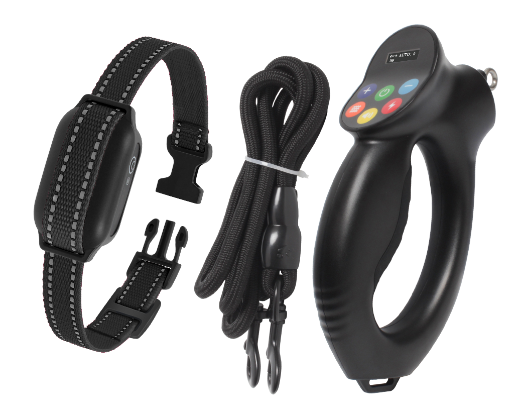 PD 800 PaiPaitek Dog Shock Collar with Smart Training Leash, 3300ft Waterproof Electric Collar with 3 Training Manual Options And Automatic Stop Pull