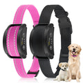 PetJoy Dog Bark Collar, Adjustable Sensitivity Anti Bark Collar with Beep & Shock, Pink,Black (2 Pack)