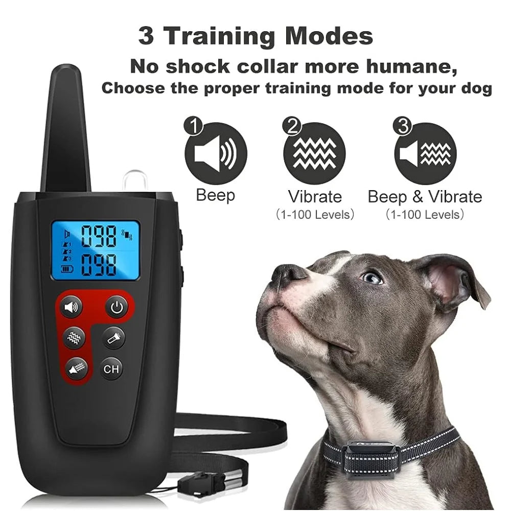 Paipaitek No Shock Dog Training Collar with Remote, 3300ft Range, Vibrating & Waterproof