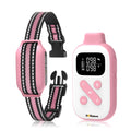 PetJoy No Shock Dog Training Collar, Vibrating Dog Collar with Remote 2800Ft, Dog Bark Collar No Shock-Vibration Collar for Puppy Small Medium Large Dogs - No Prongs,Pink