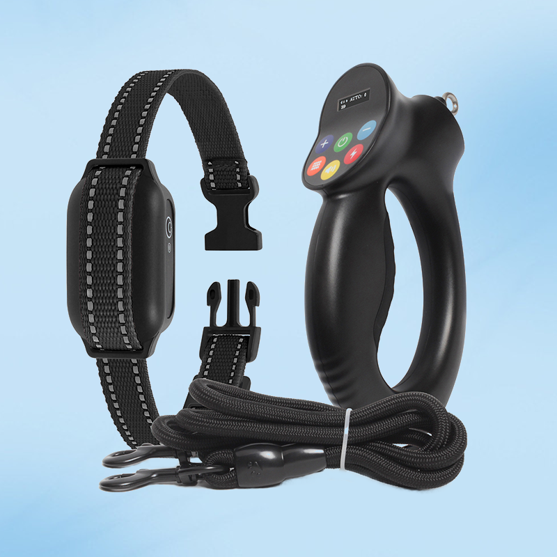 PD 800 PaiPaitek Dog Shock Collar with Smart Training Leash, 3300ft Waterproof Electric Collar with 3 Training Manual Options And Automatic Stop Pull