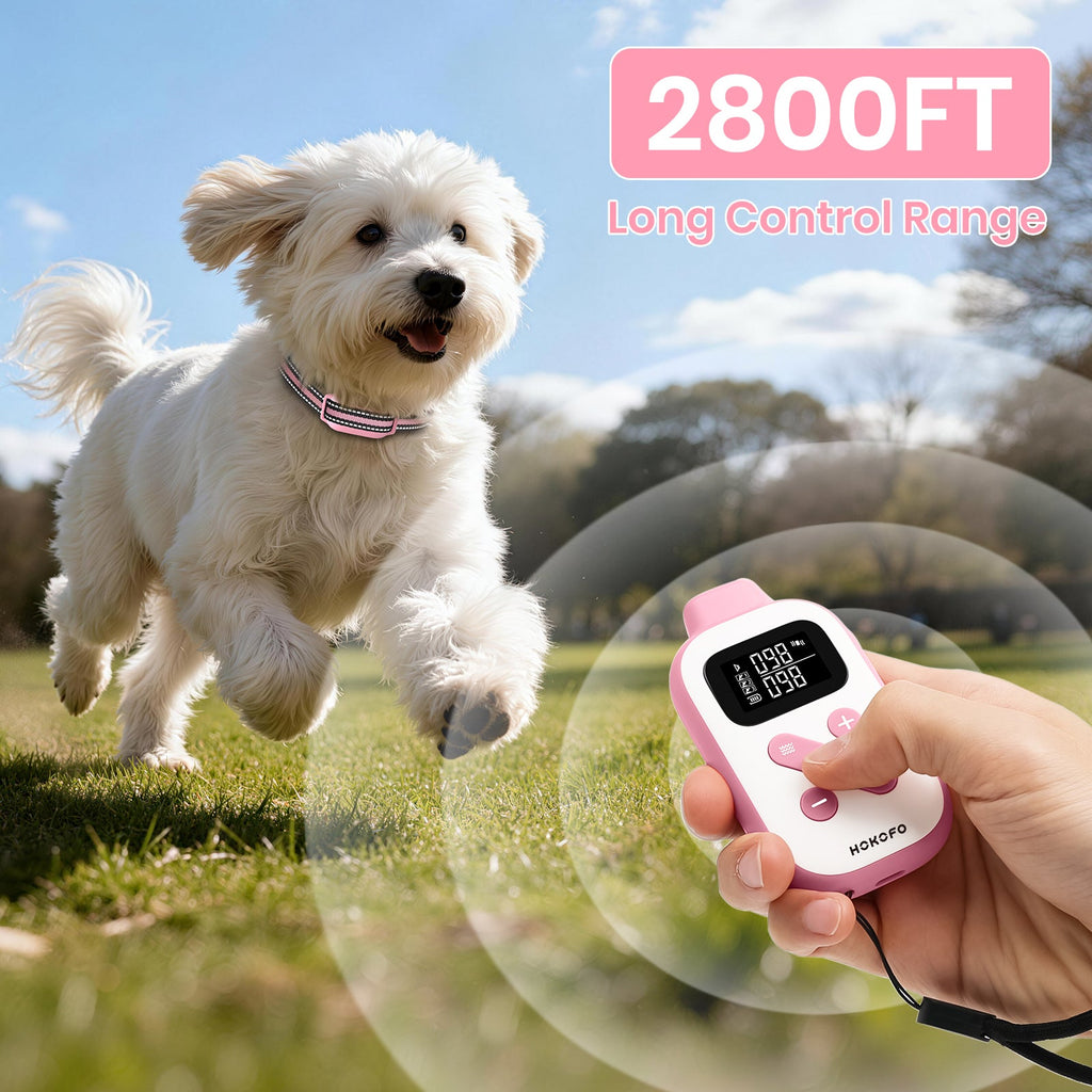 HOKOFO No Shock Dog Training Collar, Vibration and Beep Training Collar, 3300ft Remote,For Small Puppy Medium Large Dogs