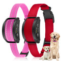 PetJoy Dog Bark Collar, Adjustable Sensitivity Anti Bark Collar with Beep & Shock, Pink,Red(2 Pack)