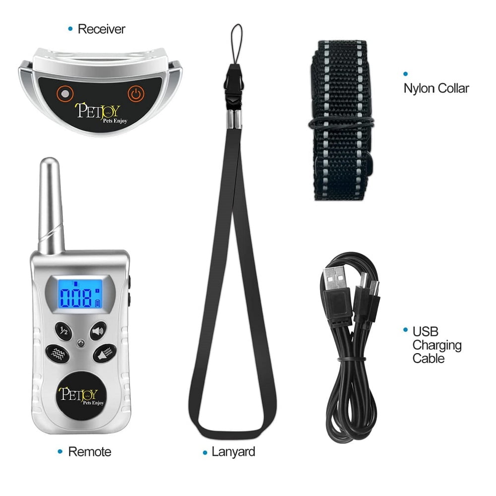 PetJoy Cat Training Collar and Small Dog Training Collar, Cat Meow Collar and Bark Collar no Shock, 900 ft Remote Range, Effective, Intelligent, Waterproof, and Rechargeable