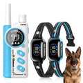 PetJoy 2 in 1 Dog Training Collar with Remote 2 Dogs，4 Modes Dog Shock Collar ，3300Ft Anti Bark Collar for Small Large Dogs,IPX7 Waterproof