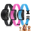PetJoy 3 Dog Bark Collar，Automatic Barking Dog Shock Collar for Large Small Dogs 8-120lbs,5 Adjustable Levels of Sensitivity，IPX7 Waterproof