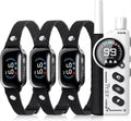 Paipaitek Dog Training Collar for 3 Dogs,4000ft Remote,Safety Shock Lock,9 Tones,Blue,for 3 dog