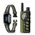 Paipaitek Dog Training Collar with Remote,2-in-1 Dog Shock Collar & Auto Bark Collar,3300FT Range,Waterproof Shock Collar for Small Medium Large Dogs,Green