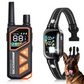PetJoy Dog Shock Collar with Remote - 3300Ft Dog Training Collar with Beep Vibration & Static Modes, IPX7 Waterproof Dog Bark Collar for Small Large Medium Dogs with Reflective Flashlight & Strap
