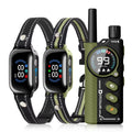 Paipaitek Dog Training Collar with Remote,2-in-1 Dog Shock Collar & Auto Bark Collar,3300FT Range,Waterproof Shock Collar for Small Medium Large Dogs,Green.Black