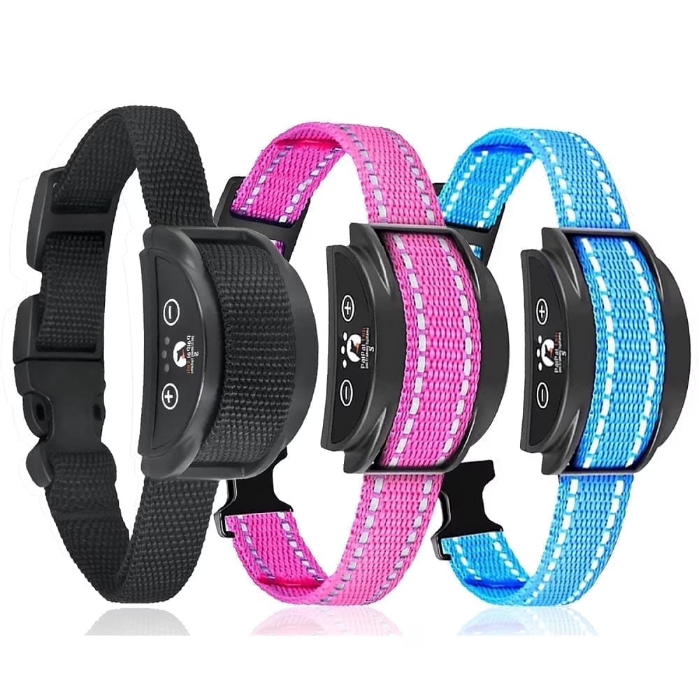 Paipaitek Dog Bark Collar,Automatic Shock & Beep,Waterproof & Rechargeable,For Small to Large Dogs,Black