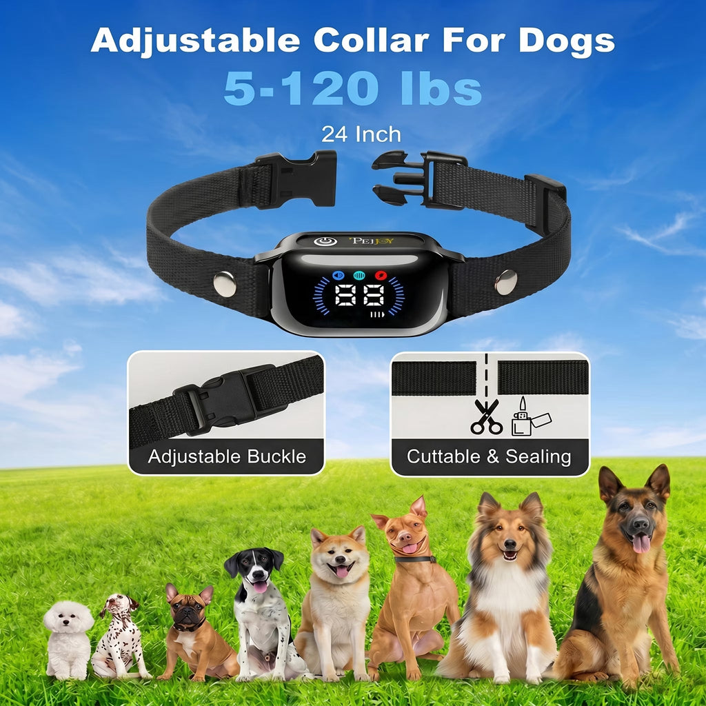 Paipaitek Dog Training Collar for 3 Dogs,4000ft Remote,Safety Shock Lock,9 Tones,Blue,for 2 dog