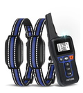 Paipaitek dog shock collar, 3300Ft 2-in-1 Bark and Shock Collar Combo with Beep Vibration Static and Auto Bark Mode, IPX7 Waterproof Dog Training Collar for 7-120lbs Small Medium Large Dogs (2 Pack)