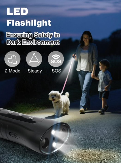 Paipaitek Dog Bark Deterrent Devices for Own or Neighbor's Dog, 35FT Range Anti Barking Device for Dogs Safe & Effective Stop Barking Dog Training Devices, Portable Bark Guard for Dogs Indoor Outdoor