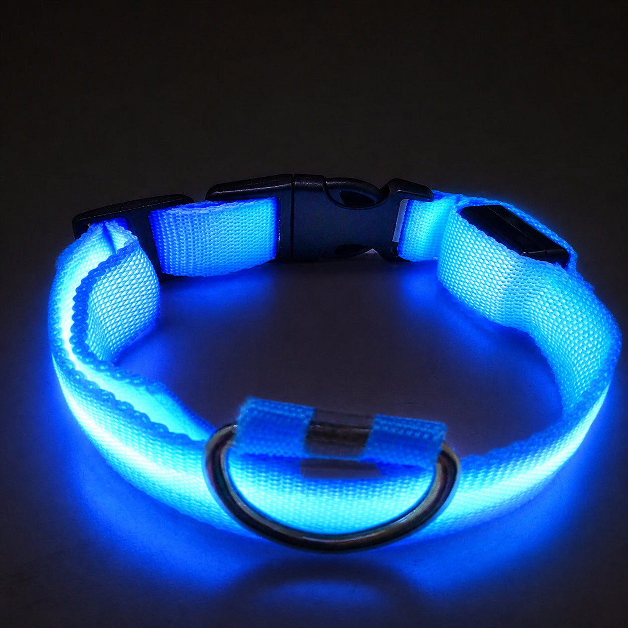 DTCOLLAR LED Collar for Dog  Anti-lost At Night Adjustable Nylon Webbing, Battery-Powered Night Safety for Dogs & Cats