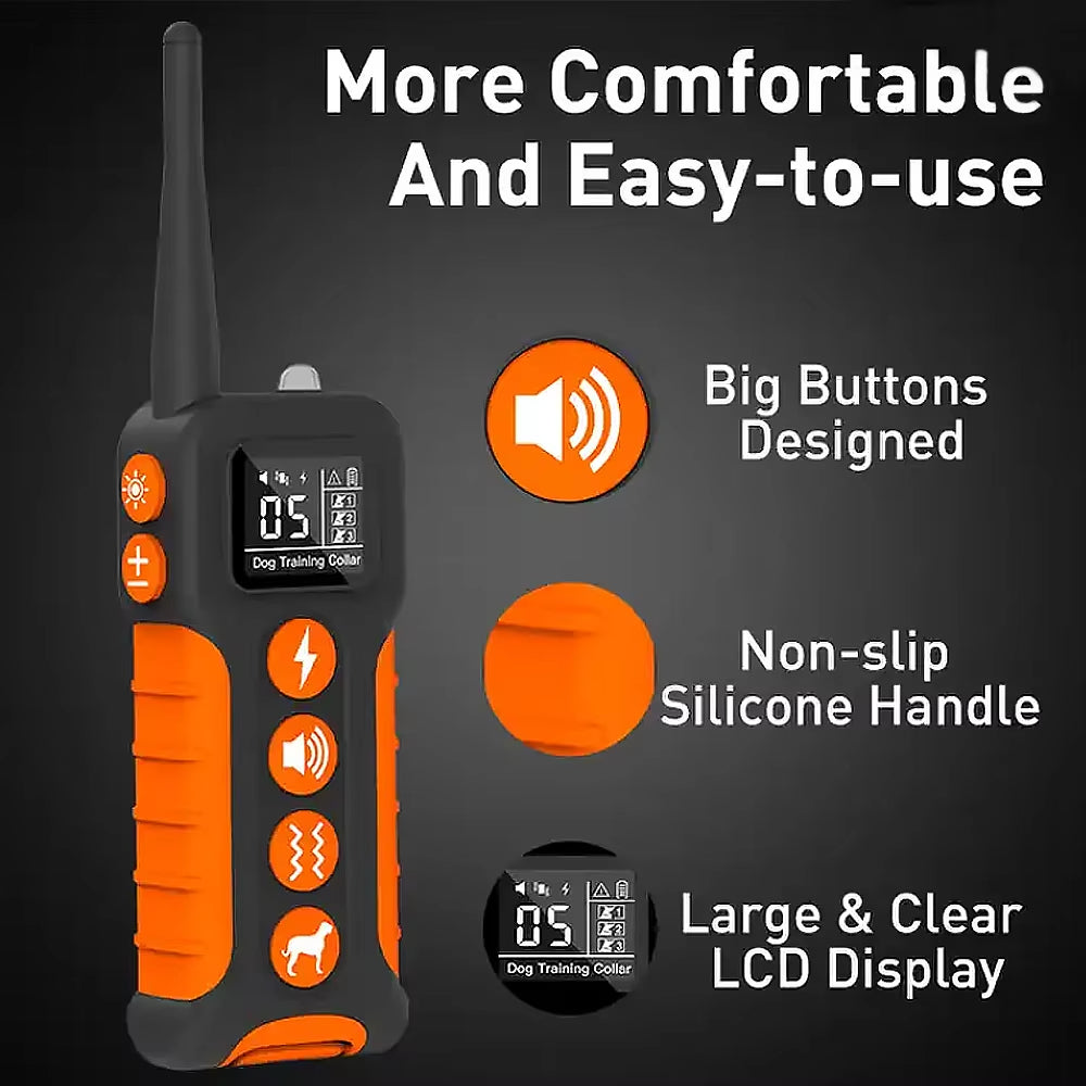 OMNITRAINER Dog Shock Collar,3300ft Electric Dog Training Collar with Remote for Large Medium Small Dogs,IPX7 Waterproof Rechargeable