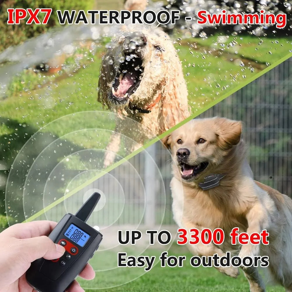 Paipaitek No Shock Dog Training Collar with Remote, 3300ft Range, Vibrating & Waterproof
