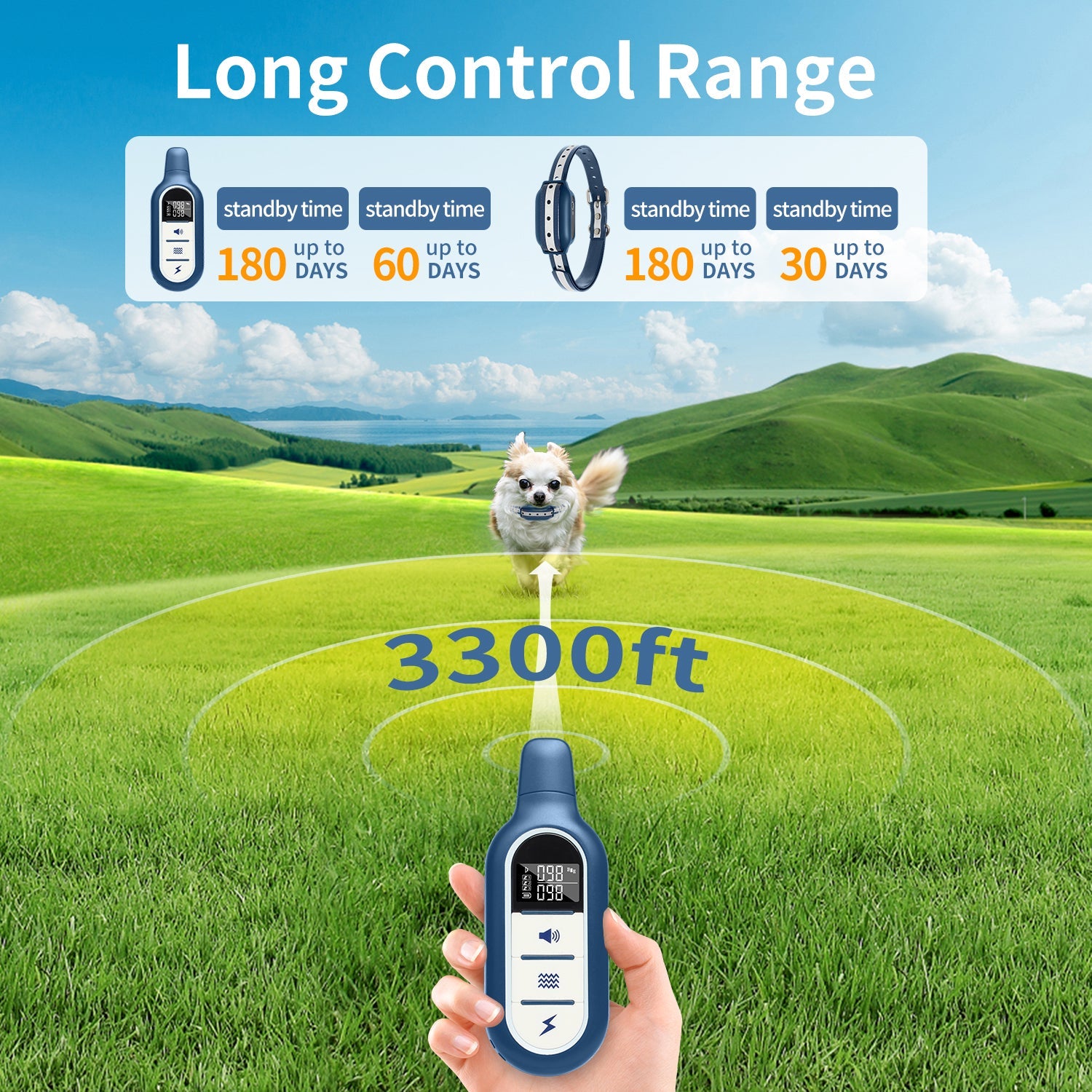 PD 521 Remote Dog Training Collar With Shock